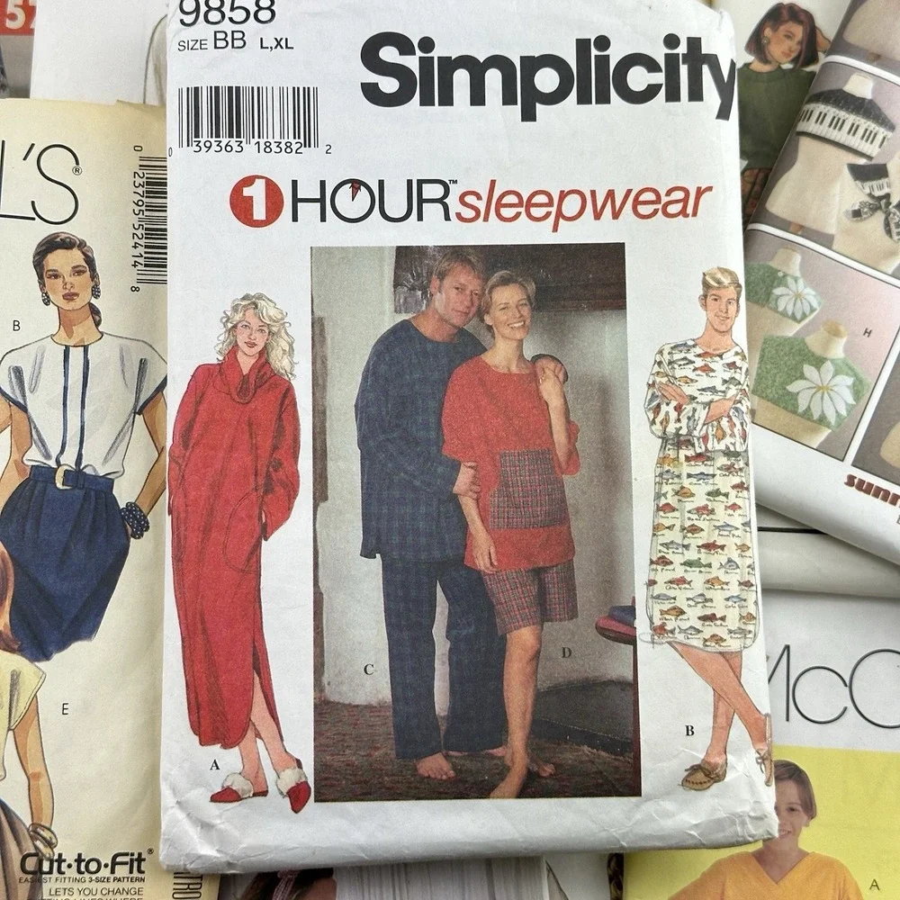 Lot of 22 VTG 90s Sewing Patterns Simplicity, McCalls, Butterick Mixed Sizes Cut